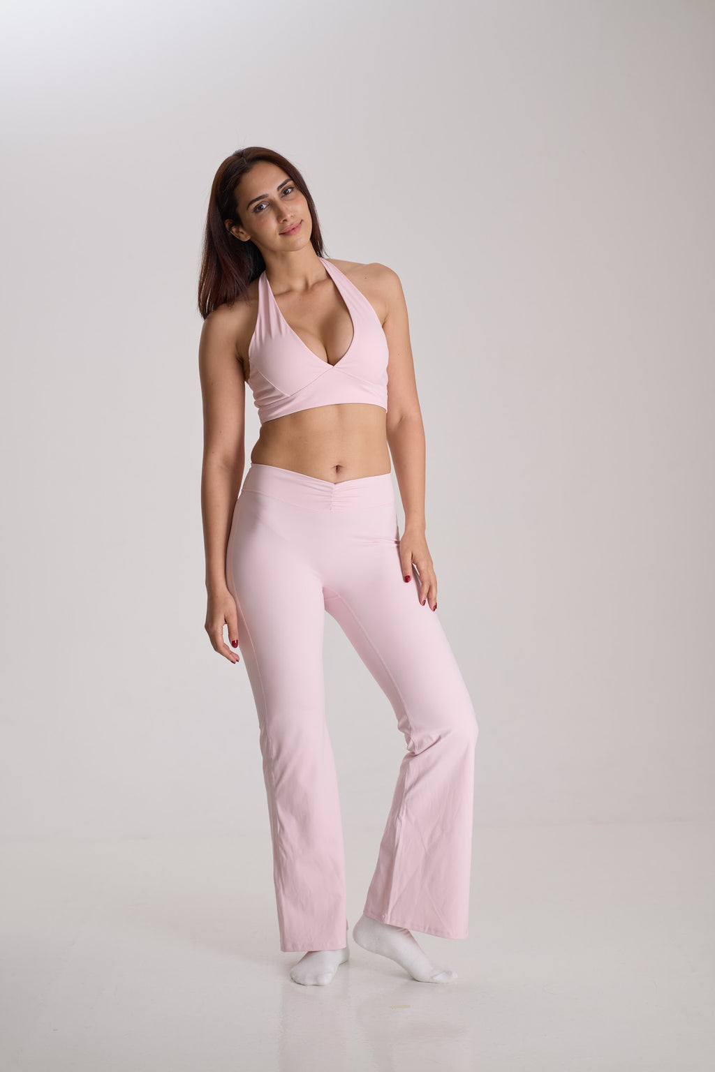 Sculpt Flare Pants — Light Pink