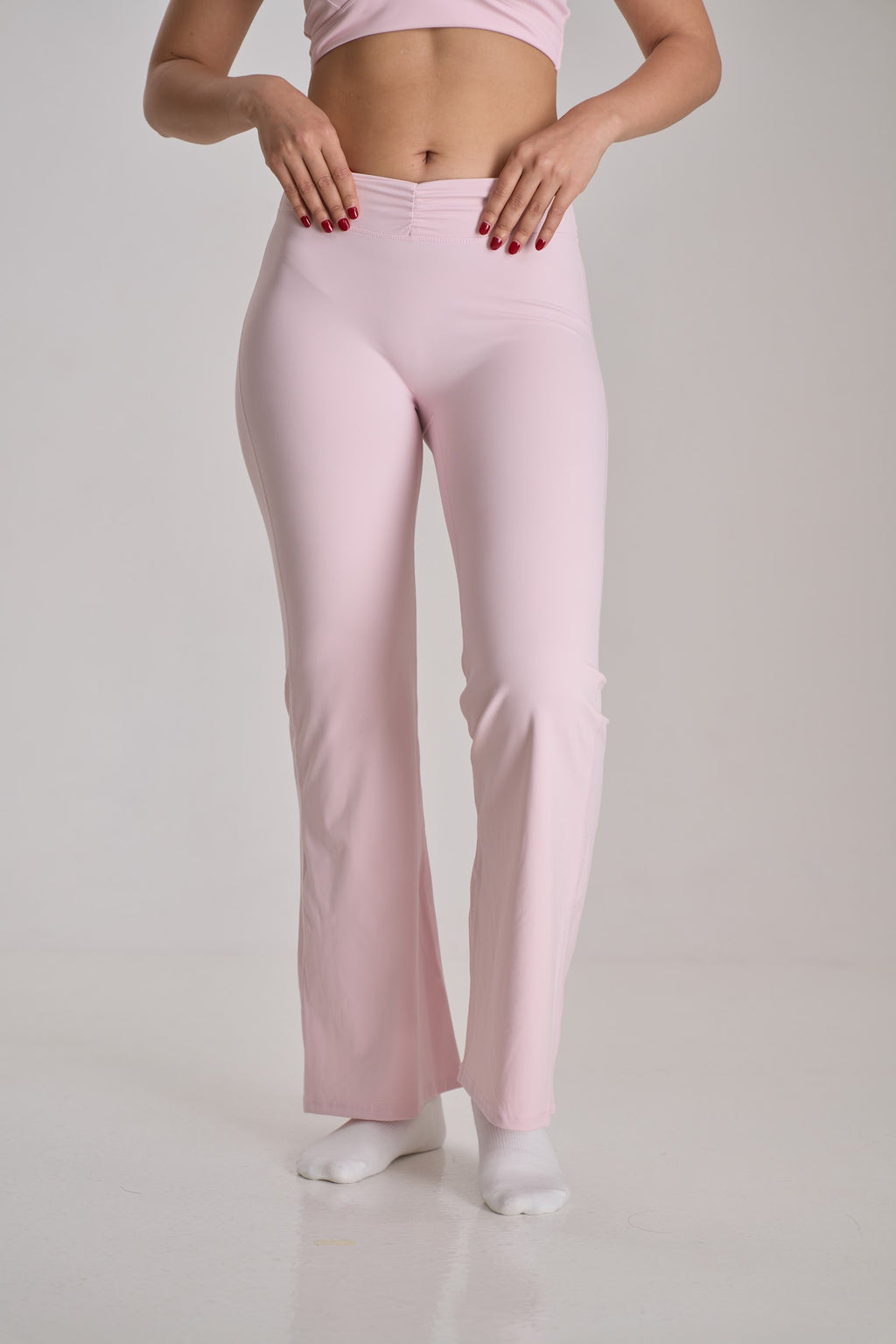 Sculpt Flare Pants — Light Pink