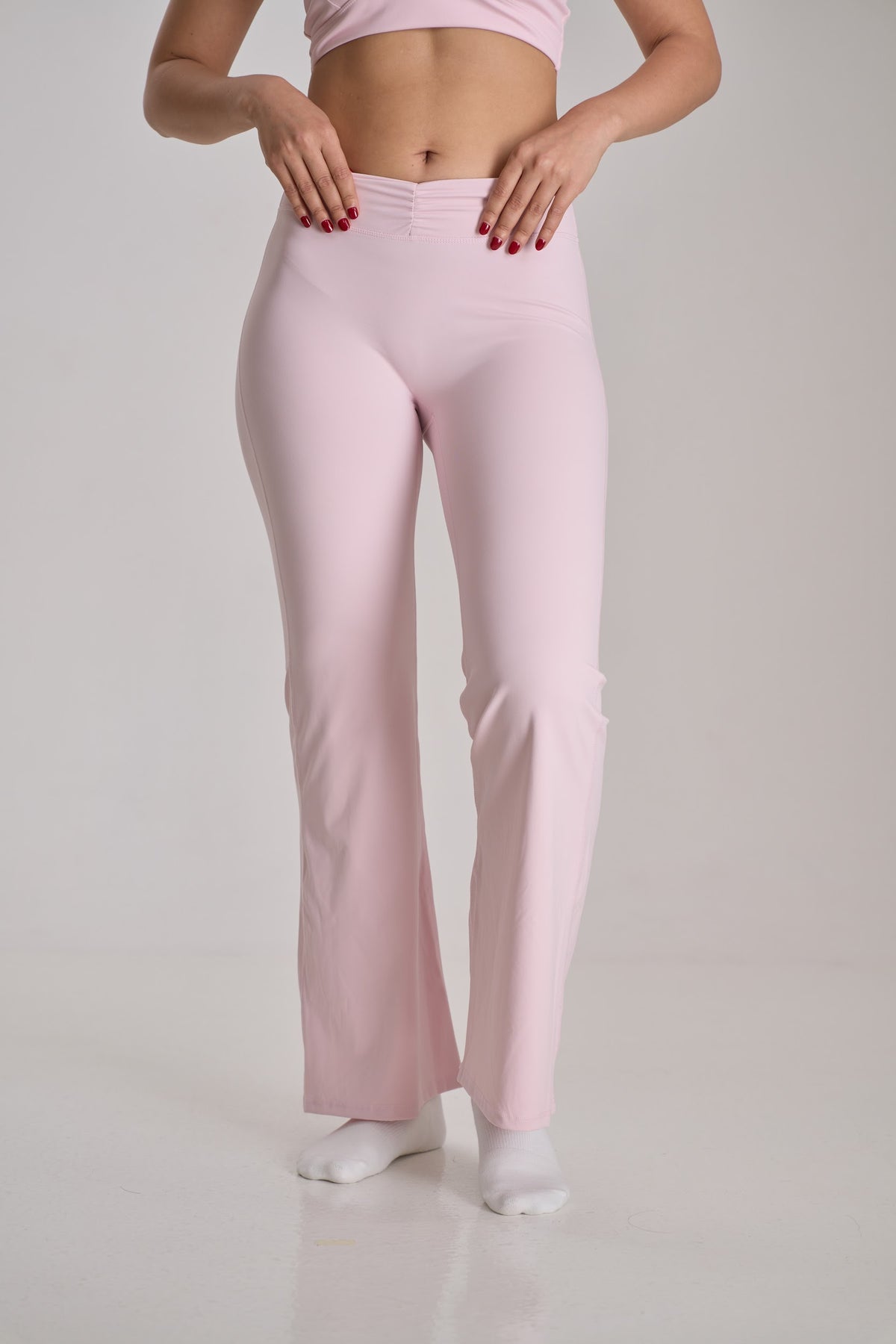 Sculpt Flare Pants — Light Pink