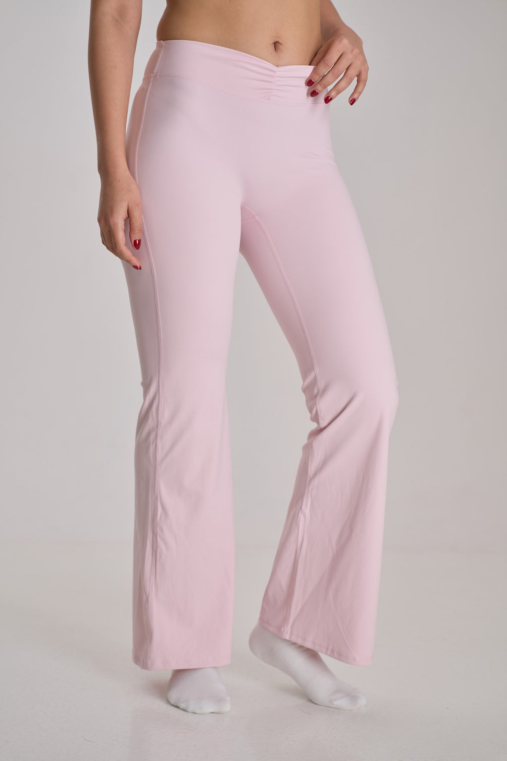 Sculpt Flare Pants — Light Pink