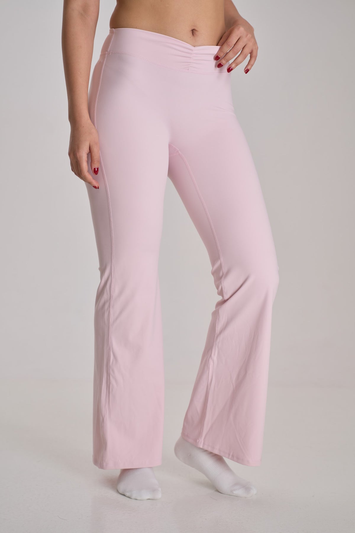 Sculpt Flare Pants — Light Pink
