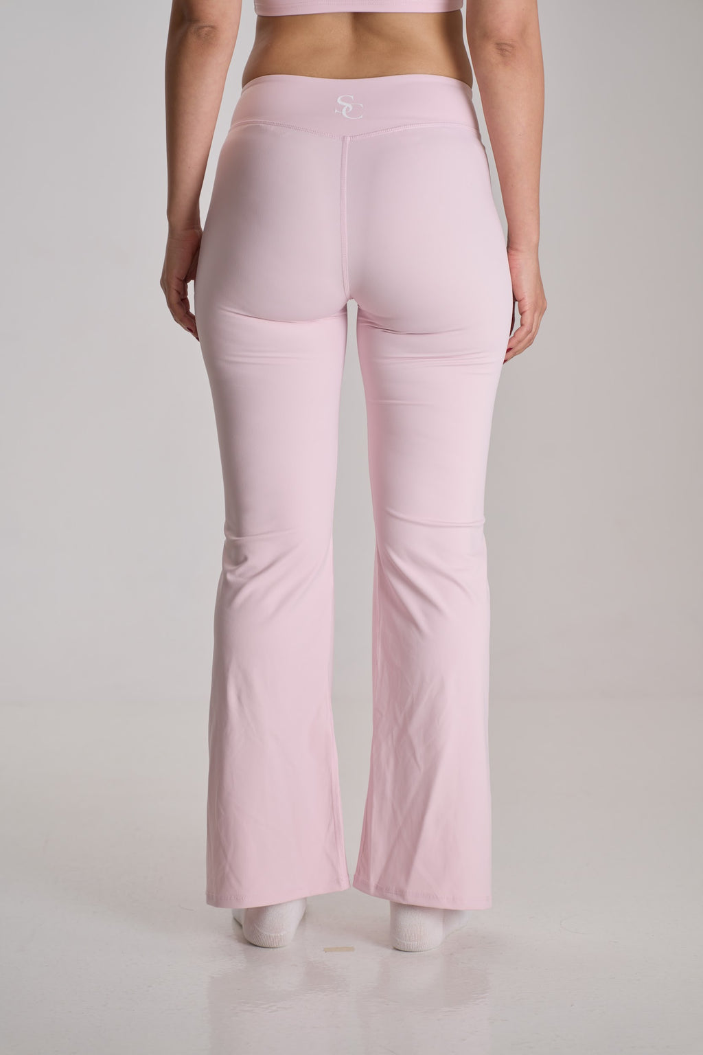 Sculpt Flare Pants — Light Pink